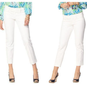 NWT Lilly Pulitzer Luxury Capri, White, Size 4